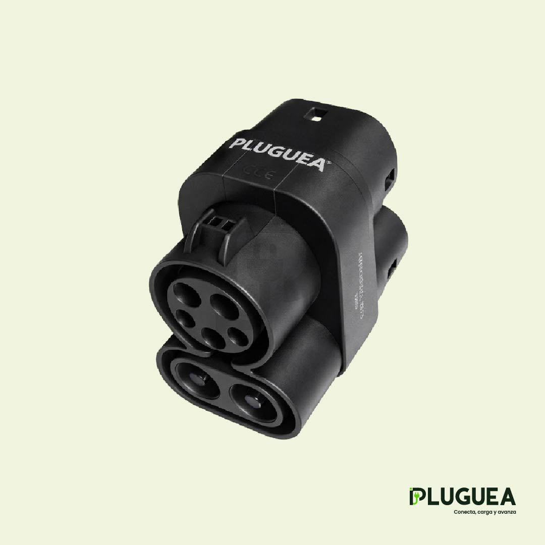 Adaptador CCS1 a CCS2 solo carga rápida DC | BYD, MG y Zeekr