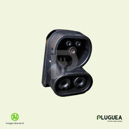 Adaptador CCS1 a CCS2 solo carga rápida DC | BYD, MG y Zeekr