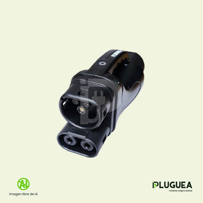 Adaptador GB/T a CCS2 carga rápida DC | vehículos con puerto GB/T