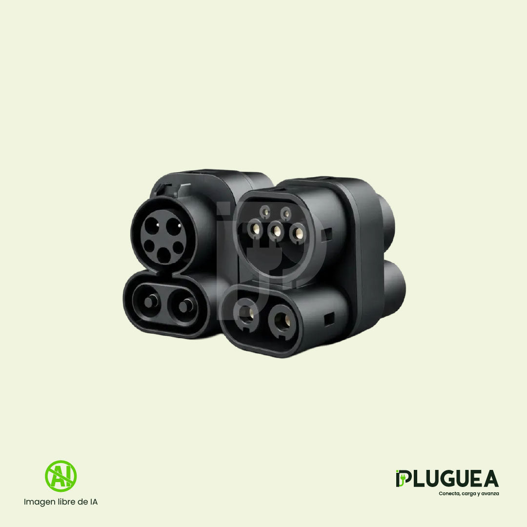 Adaptador CCS1 a CCS2 AC/DC | TESLA, BYD, MG, Chery, GAC y Zeekr